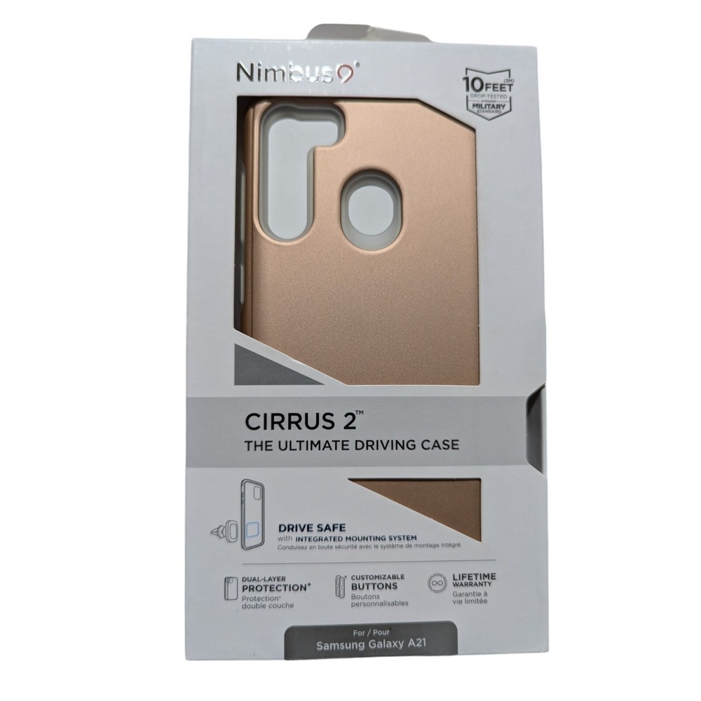 Nimbus9 Cirrus 2 Series Case for Samsung Galaxy A21 - Rose Gold QI Compatible W1